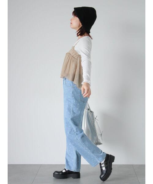 ehka sopo（エヘカソポ）の「ヘンリーネックシャーリングカットソー（Tシャツ/カットソー・レディース・グレー/オフホワイト/シルバーグレー・F）」の11枚目の写真