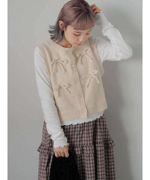 ehka sopo（エヘカソポ）の「ヘンリーネックシャーリングカットソー（Tシャツ/カットソー・レディース・グレー/オフホワイト/シルバーグレー・F）」の15枚目の写真