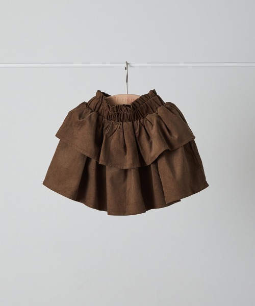 riziere（リジェール）の「コーデュロイティアードスカート（スカート・キッズ・ブラウン/ラベンダー・90/100/110/120/130/140/150）」の18枚目の写真