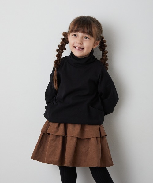 riziere（リジェール）の「コーデュロイティアードスカート（スカート・キッズ・ブラウン/ラベンダー・90/100/110/120/130/140/150）」の21枚目の写真