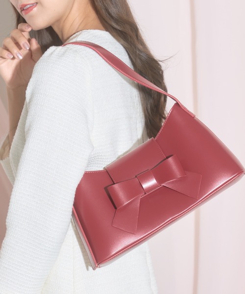 tocco closet（トッコ　クローゼット）の「【ZOZO限定】フロントリボンバッグ（ショルダーバッグ・レディース・レッド/アイボリー/ブラック・FREE）」の19枚目の写真