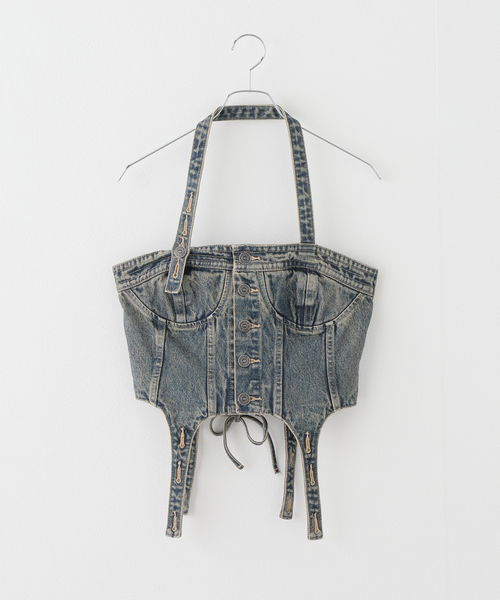 Levi's(リーバイス)の「【LEVIS×ADSB ANDERSSON BELL 】 DENIM CORSET(その他トップス・レディース・ブルー・MEDIUM)」の1枚目の写真
