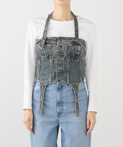 Levi's(リーバイス)の「【LEVIS×ADSB ANDERSSON BELL 】 DENIM CORSET(その他トップス・レディース・ブルー・MEDIUM)」の10枚目の写真