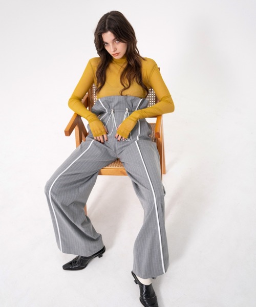 juemiパンツaちゃん Waist Cord Stripe Pants（スラックス）｜JUEMI（ジュエミ）の