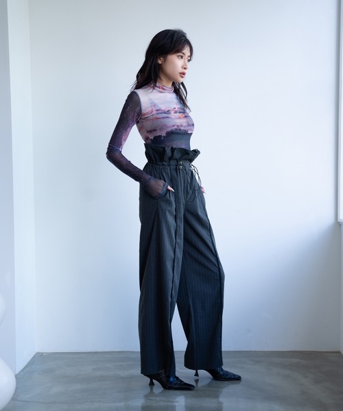 juemiパンツaちゃん Waist Cord Stripe Pants（スラックス）｜JUEMI（ジュエミ）の