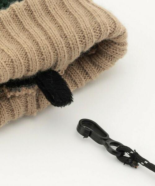 FRAPBOIS（フラボア）の「フリースミトン（手袋・レディース・ベージュ/グリーン・FREE）」の9枚目の写真