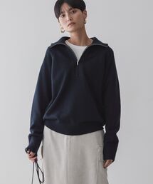 AMERICAN HOLIC | バイパチハーフZIPニットプルオーバー(ニット/セーター)