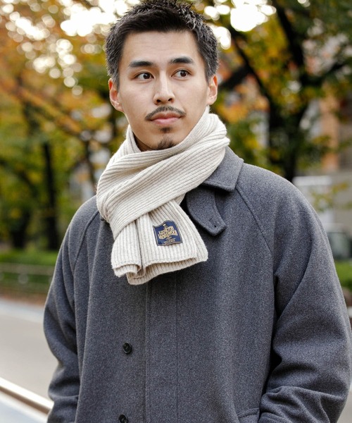 URBAN RESEARCH DOORS（アーバンリサーチドアーズ）の「ハミルトンマフラー（マフラー・メンズ・ベージュ系その他/オレンジ/ブルー系その他/チャコールグレー・-）」の2枚目の写真