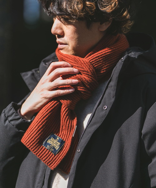 URBAN RESEARCH DOORS（アーバンリサーチドアーズ）の「ハミルトンマフラー（マフラー・メンズ・ベージュ系その他/オレンジ/ブルー系その他/チャコールグレー・-）」の4枚目の写真