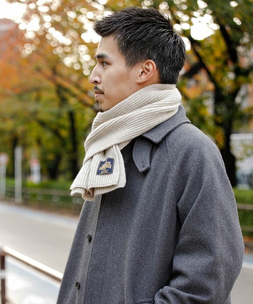 URBAN RESEARCH DOORS（アーバンリサーチドアーズ）の「ハミルトンマフラー（マフラー・メンズ・ベージュ系その他/オレンジ/ブルー系その他/チャコールグレー・-）」の6枚目の写真