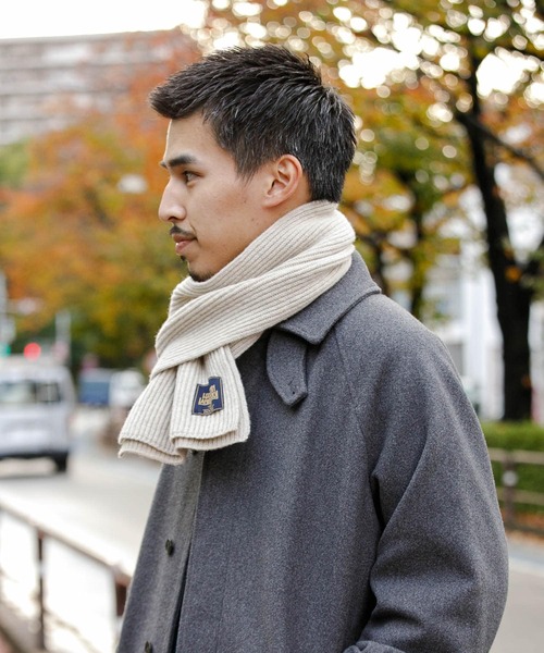 URBAN RESEARCH DOORS（アーバンリサーチドアーズ）の「ハミルトンマフラー（マフラー・メンズ・ベージュ系その他/オレンジ/ブルー系その他/チャコールグレー・-）」の7枚目の写真