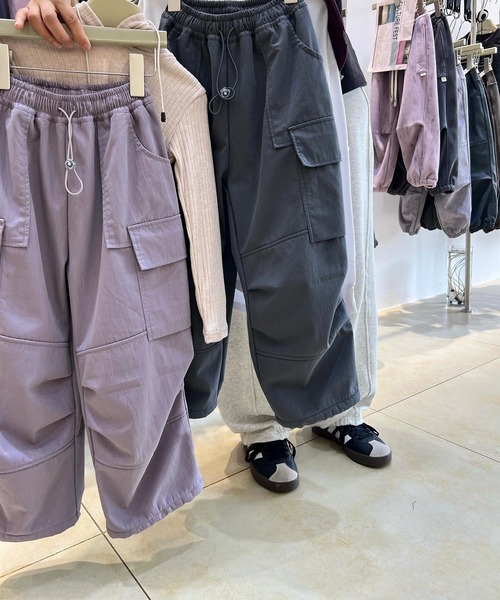 aimoha（アイモハ）の「【aimoha-KIDS-】切り替えカーゴパンツ（カーゴパンツ・キッズ・ブラック/ベージュ/パープル/グレー・110/120/130/140/160/150）」の11枚目の写真