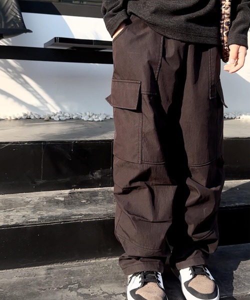 aimoha（アイモハ）の「【aimoha-KIDS-】切り替えカーゴパンツ（カーゴパンツ・キッズ・ブラック/ベージュ/パープル/グレー・110/120/130/140/160/150）」の6枚目の写真