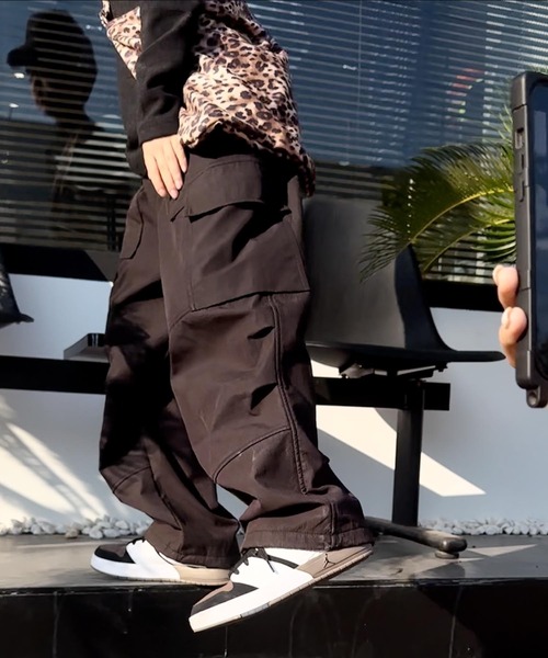 aimoha（アイモハ）の「【aimoha-KIDS-】切り替えカーゴパンツ（カーゴパンツ・キッズ・ブラック/ベージュ/パープル/グレー・110/120/130/140/160/150）」の19枚目の写真