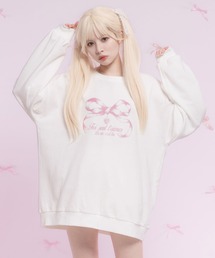 オリジナルプリント柄オーバーサイズスウェット