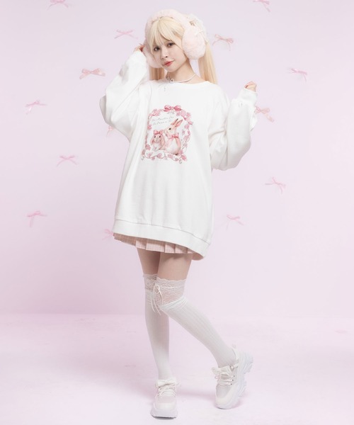 DearMyLoveRose(ディアマイラブローズ)の「オリジナルプリント柄オーバーサイズスウェット(スウェット・レディース・ホワイト/ホワイト系その他/ホワイト系その他2/ホワイト系その他3・M-L/LL~3L)」の19枚目の写真