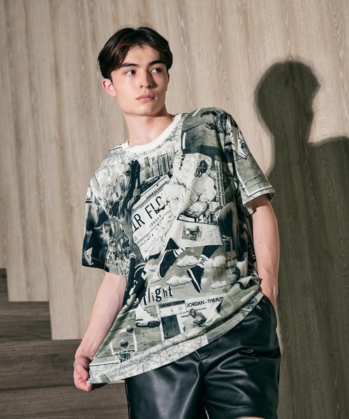 JORDAN BRAND(ジョーダンブランド)の「ジョーダン フライト エッセンシャル メンズ プリント Tシャツ / Jordan Flight Essentials Men's Printed T-Shirt FZ1923-010 Black(Tシャツ/カットソー・メンズ・ブラック・S/M/L/2XL/XL/3XL)」の1枚目の写真