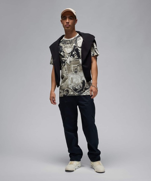 JORDAN BRAND(ジョーダンブランド)の「ジョーダン フライト エッセンシャル メンズ プリント Tシャツ / Jordan Flight Essentials Men's Printed T-Shirt FZ1923-010 Black(Tシャツ/カットソー・メンズ・ブラック・S/M/L/2XL/XL/3XL)」の12枚目の写真