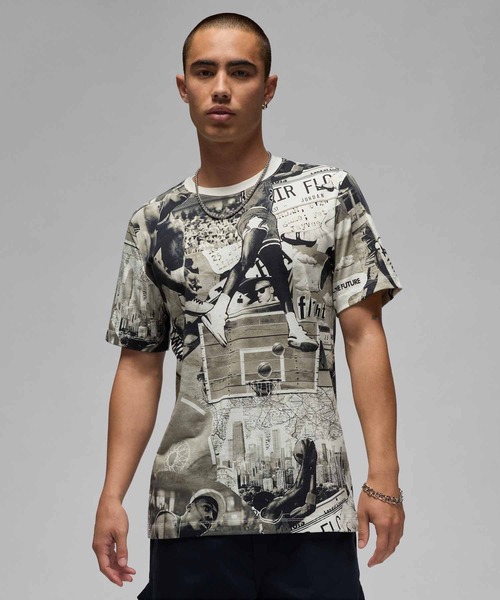 JORDAN BRAND(ジョーダンブランド)の「ジョーダン フライト エッセンシャル メンズ プリント Tシャツ / Jordan Flight Essentials Men's Printed T-Shirt FZ1923-010 Black(Tシャツ/カットソー・メンズ・ブラック・S/M/L/2XL/XL/3XL)」の10枚目の写真
