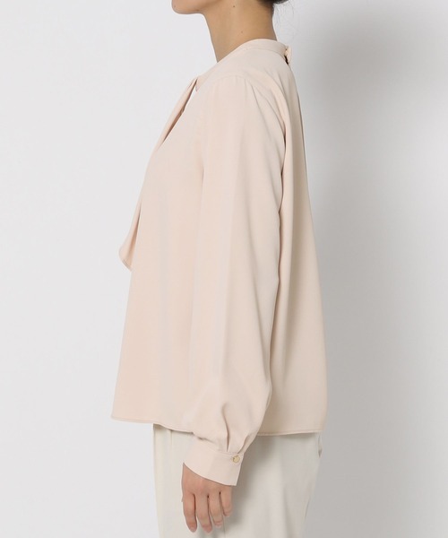 GLOBAL WORK（グローバルワーク）の「お手入れらくらくボウタイ風ブラウス/133607（シャツ/ブラウス・レディース・グレイッシュベージュ/ミント/オフホワイト/ピンク・LARGE/MEDIUM/SMALL/X-LARGE）」の21枚目の写真