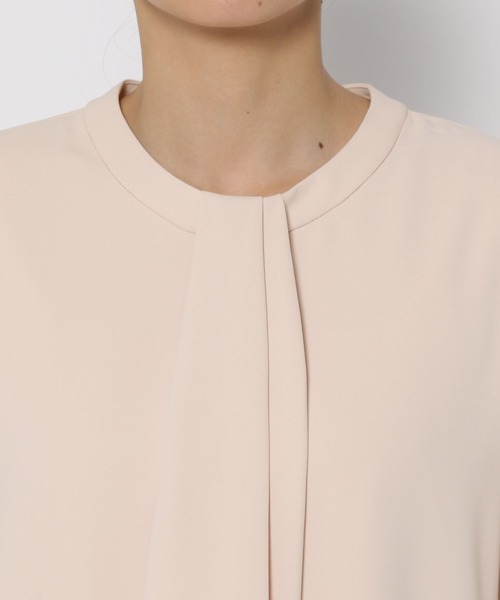 まる お手入れらくらくボウタイ風ブラウス/133607（シャツ/ブラウス