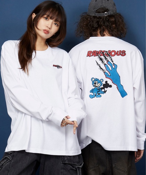 unrelaxing(アンリラクシング)の「オーバーサイズ 刺繍 ロングTシャツ 綿100%/embroidery oversize T-shirt(Tシャツ/カットソー・メンズ・ホワイト系5/ブラック系その他3/その他20/ホワイト系1/ホワイト系2/ブラック/ブラック×レッド/その他/その他6/その他14/ホワイト系4/ブラック系その他4/その他10/その他19/ホワイト系7/ホワイト系9/ホワイト系6/ライトブラック/ブラック系その他6/ブラック系1/ブラック系3/その他8/ホワイト系8/スミクロ/ブラック系その他7/ブラック系/その他1/その他3/その他5/その他11/ホワイト系3/ブラック系その他/ブラック×ブルー/ブラック系2/その他4/その他7/その他9/その他12/その他21/ホワイト系/ブラック系その他2/その他15/その他16/その他17/その他18・SMALL/MEDIUM/LARGE/X-LARGE)」の7枚目の写真