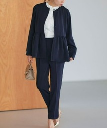 Pierrot（ピエロ）の「パールフリルジャケットセットアップ（スーツセット）」