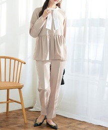 Pierrot（ピエロ）の「パールフリルジャケットセットアップ（スーツセット）」