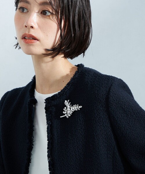 green label relaxing（グリーンレーベルリラクシング）の「リーフ ブローチ（ブローチ/コサージュ・レディース・ゴールド/シルバー・FREE）」の3枚目の写真