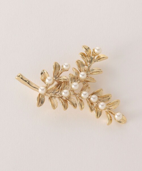 green label relaxing（グリーンレーベルリラクシング）の「リーフ ブローチ（ブローチ/コサージュ・レディース・ゴールド/シルバー・FREE）」の9枚目の写真