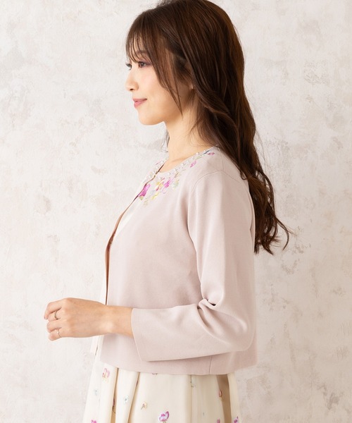 Rose Tiara｜透かし編みニットカーディガン | Rakuten Fashion