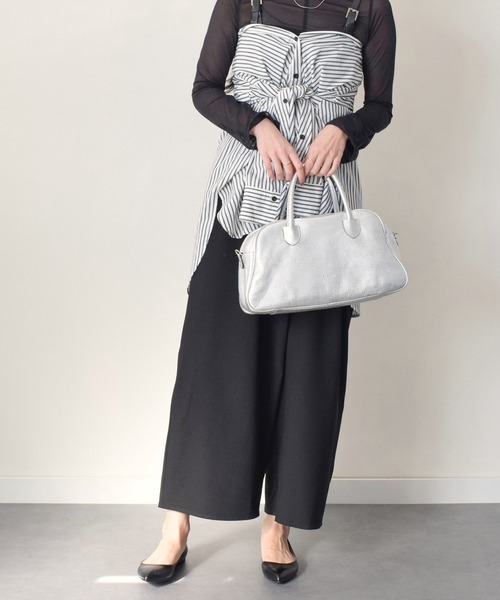 【RIPANI】メタリックレザーミニボストンバッグ(Q56302)（ボストンバッグ）｜RIPANI（リパーニ）