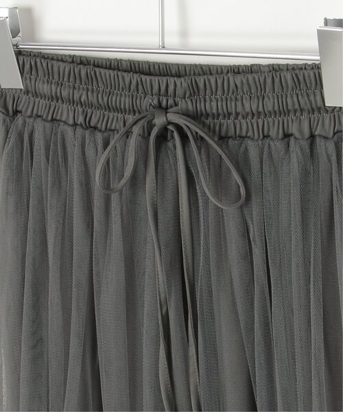 VENCEEXCHANGE（ヴァンスエクスチェンジ）の「サイドラインチュールスカート（スカート・レディース・チャコール/オフホワイト/ブラック・FREE）」の17枚目の写真