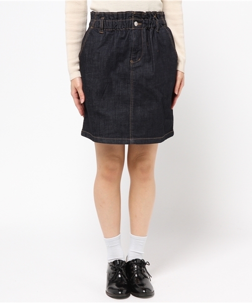 one after another NICE CLAUP(ワンアフターアナザーナイスクラップ)の「【ナイスクラップ】コール天ハイウエストタイトスカート(スカート・レディース・アイボリー/キャメル/インディゴブルー/カーキ・FREE)」の5枚目の写真