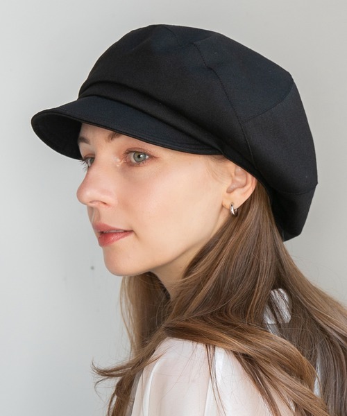 14+（イチヨンプラス）の「切替えキャスケット（キャスケット・レディース・ブラック/カーキブラウン/ライトベージュ・MEDIUM）」の2枚目の写真