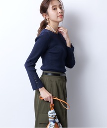 ジャスグリッティー♡ニットトップス JUSGLITTY（ジャスグリッティー）の「7分袖チェーンニット（ニット