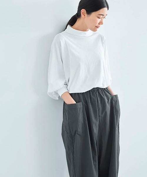 ata pants 1. / ナイロン コクーンパンツ（その他パンツ）｜ata（アタ