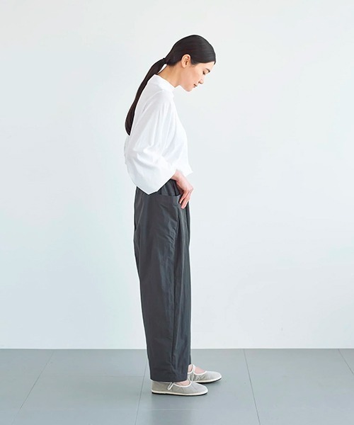 ata pants 1. / ナイロン コクーンパンツ（その他パンツ）｜ata（アタ