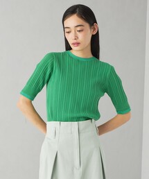 ＜EMMEL REFINES＞EM HWハイショクリブ ニット プルオーバー