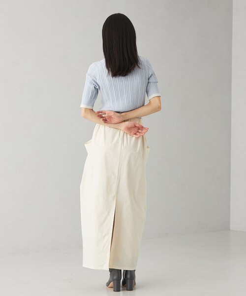 EMMEL REFINES（エメルリファインズ）の「＜EMMEL REFINES＞EM HWハイショクリブ ニット プルオーバー（ニット/セーター・レディース・ライトブルー/ライトピンク/ケリーグリーン・FREE）」の12枚目の写真