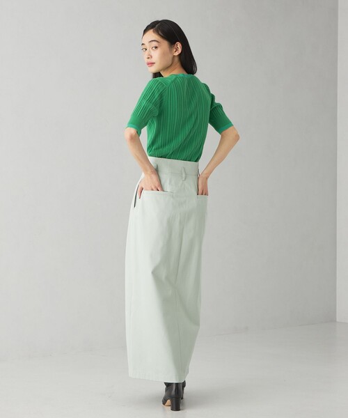 EMMEL REFINES（エメルリファインズ）の「＜EMMEL REFINES＞EM HWハイショクリブ ニット プルオーバー（ニット/セーター・レディース・ライトブルー/ライトピンク/ケリーグリーン・FREE）」の21枚目の写真