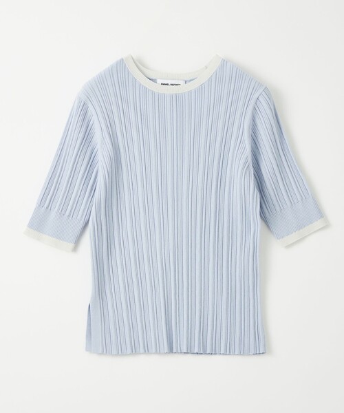 EMMEL REFINES（エメルリファインズ）の「＜EMMEL REFINES＞EM HWハイショクリブ ニット プルオーバー（ニット/セーター・レディース・ライトブルー/ライトピンク/ケリーグリーン・FREE）」の22枚目の写真