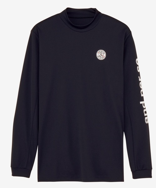 セール】ソルケアハニカム長袖モックネックシャツ（メンズ）（Tシャツ