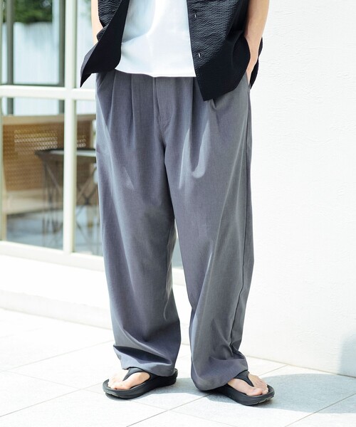 B:MING by BEAMS（ビーミングバイビームス）の「通気性 速乾 COOLMAX(R) ワイド イージー パンツ（その他パンツ・メンズ・ブラック/グレー・S/M/L/XL）」の13枚目の写真