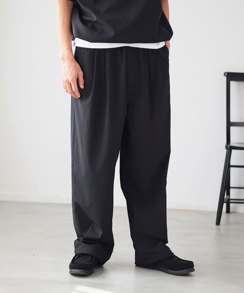 B:MING by BEAMS（ビーミングバイビームス）の「通気性 速乾 COOLMAX(R) ワイド イージー パンツ（その他パンツ・メンズ・ブラック/グレー・S/M/L/XL）」の19枚目の写真