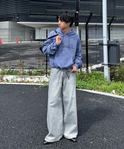 ADAMASTE(アダマスト)の「pigment logo hoodie - ピグメントロゴフーディ(パーカー・メンズ・ブラウン/レッド/ブラック/ブルー・MEDIUM/LARGE)」の22枚目の写真