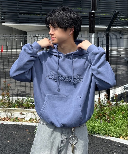 ADAMASTE(アダマスト)の「pigment logo hoodie - ピグメントロゴフーディ(パーカー・メンズ・ブラウン/レッド/ブラック/ブルー・MEDIUM/LARGE)」の20枚目の写真