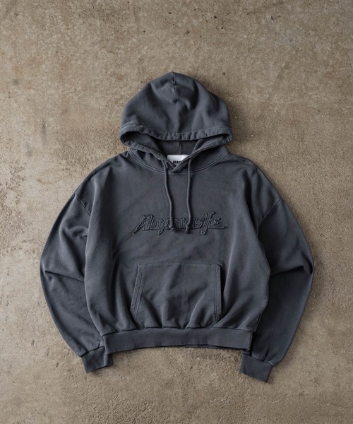 pigment logo hoodie - ピグメントロゴフーディ（パーカー