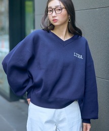 高身長 スウェットライクロゴニット(トールサイズ)Essenave
