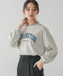 GLOBAL WORK | ヘビロッTEEワイドプリント長袖/147641(Tシャツ/カットソー)